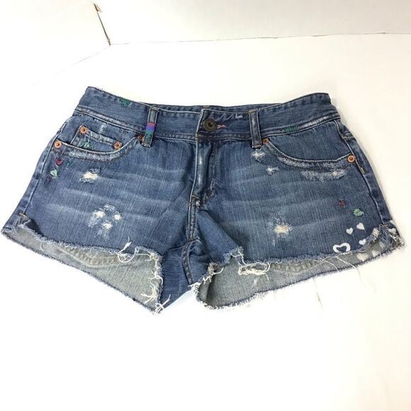 American Eagle Outfitters Distressed Raw Hem Short - Picture 1 of 9
